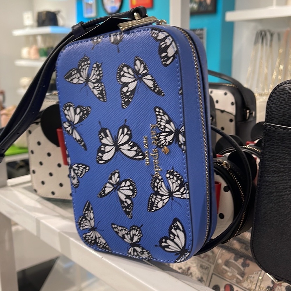 Kate Spade Staci Butterfly Sky Printed Mini Camera Bag, 
Blue Multi 
NWT - Picture 4 of 16